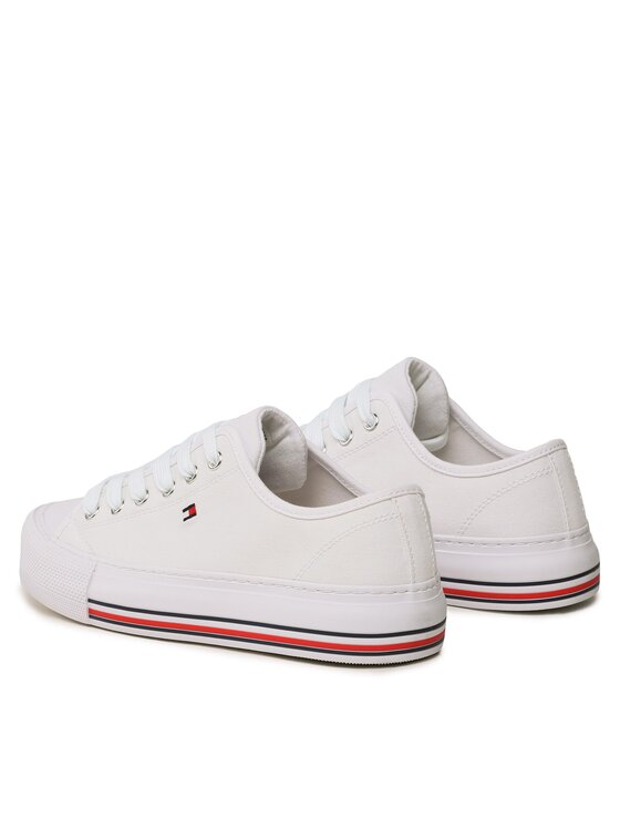 Tommy Hilfiger Tommy Hilfiger Scarpe da ginnastica Low Cut Lace-Up Sneaker T3A9-32677-0890 S Bianco