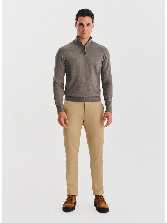Pako Lorente Pako Lorente Sweter P25WF-2X-021 Brązowy Classic Fit