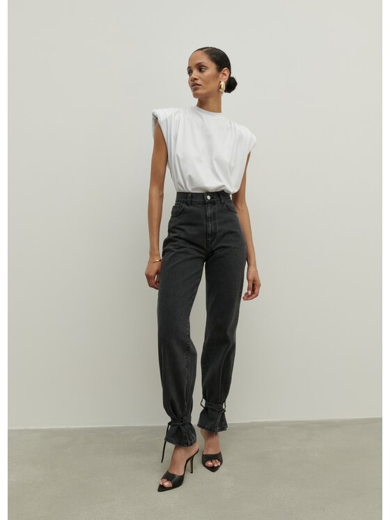 La Mania La Mania Džínsy ETZI 3 2 Čierna Classic Fit