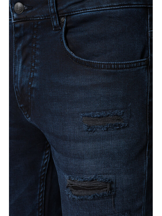 Lancerto Lancerto Jeansy Eloy SP113222000024 Granatowy Slim Fit