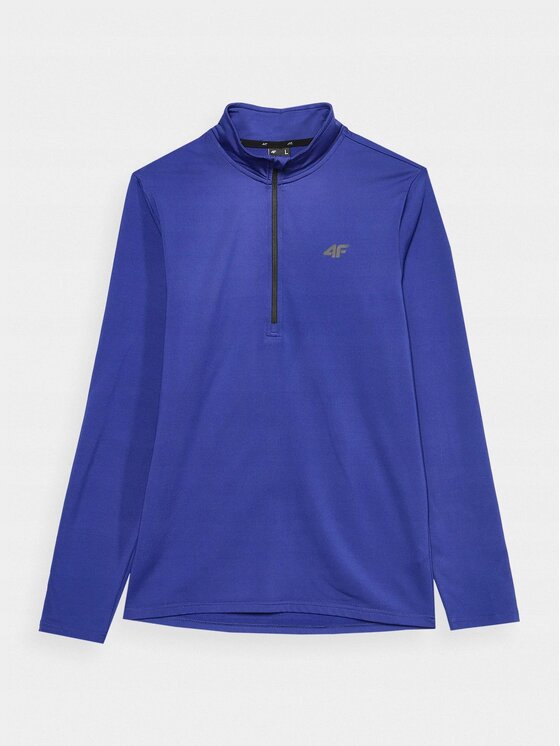 4F 4F Longsleeve 4FAW23UBRUM035-30S Niebieski Regular Fit