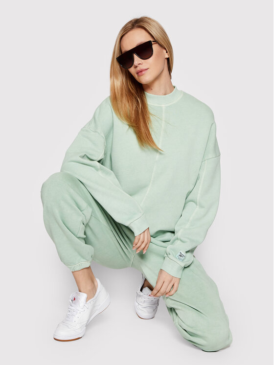 Reebok Vestito di maglia Classics Natural Dye H46789 Verde Oversize Modivo