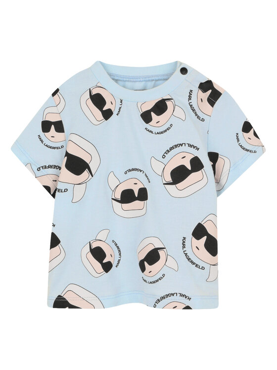 Karl Lagerfeld Kids Karl Lagerfeld Kids Set tricou și pantaloni scurți Z31070 M Colorat Regular Fit