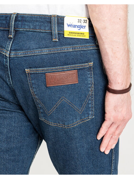 Wrangler Wrangler Jeansy GREENSBORO Niebieski Regular Fit