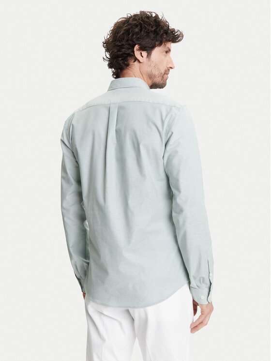 Lindbergh Lindbergh Košile 30-203174 Zelená Slim Fit