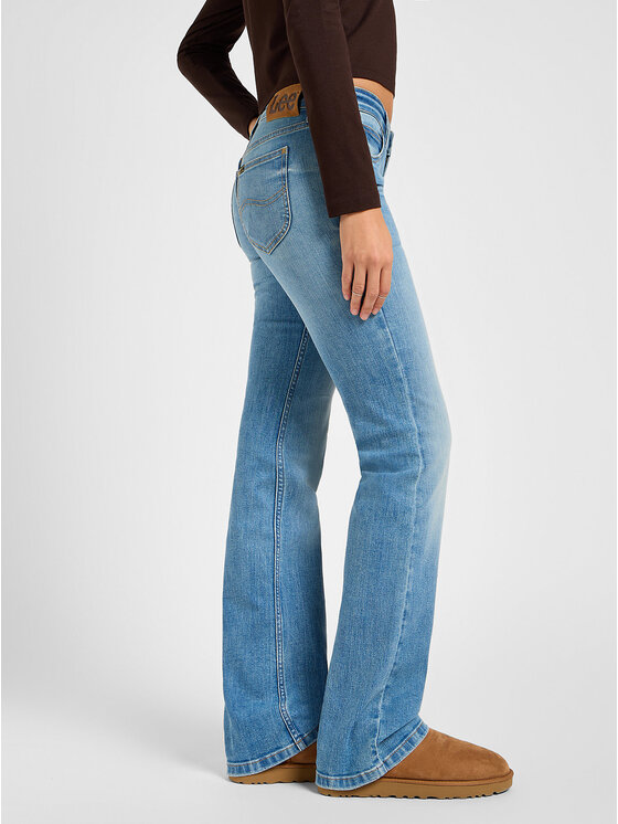 Lee Lee Jeansy JESSICA Niebieski Slim Fit