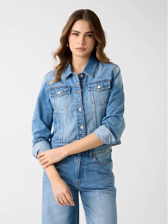 Guess Guess Demisezoninė striukė 181132 Mėlyna Classic Fit