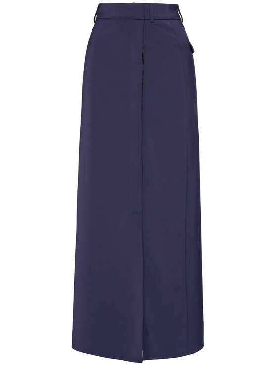 Victoria Victoria Beckham Victoria Victoria Beckham Φούστα maxi Stretch Faille 2221WSK002594A Σκούρο μπλε Regular Fit