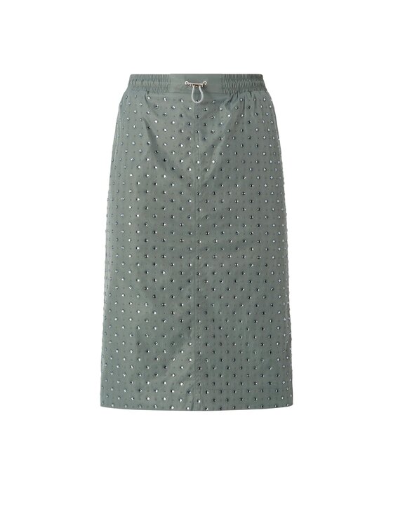 PINKO PINKO Gonna Alona gonna diagonale Verde Regular Fit