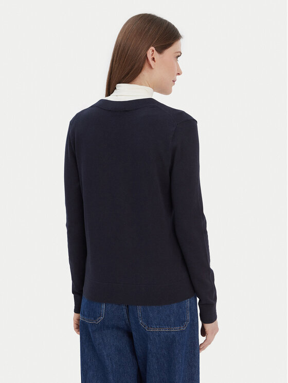 Tommy Hilfiger Tommy Hilfiger Sveter WW0WW42049 Tmavomodrá Regular Fit