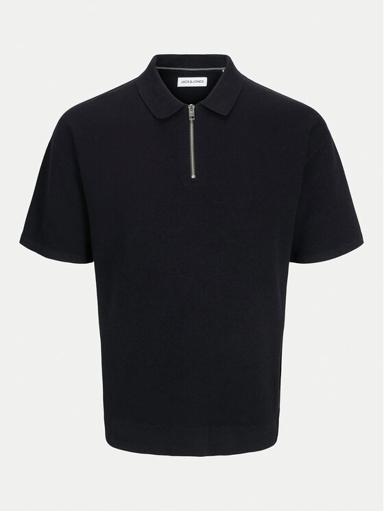 Jack&Jones Jack&Jones Polo Troy 12269617 Crna Relaxed Fit