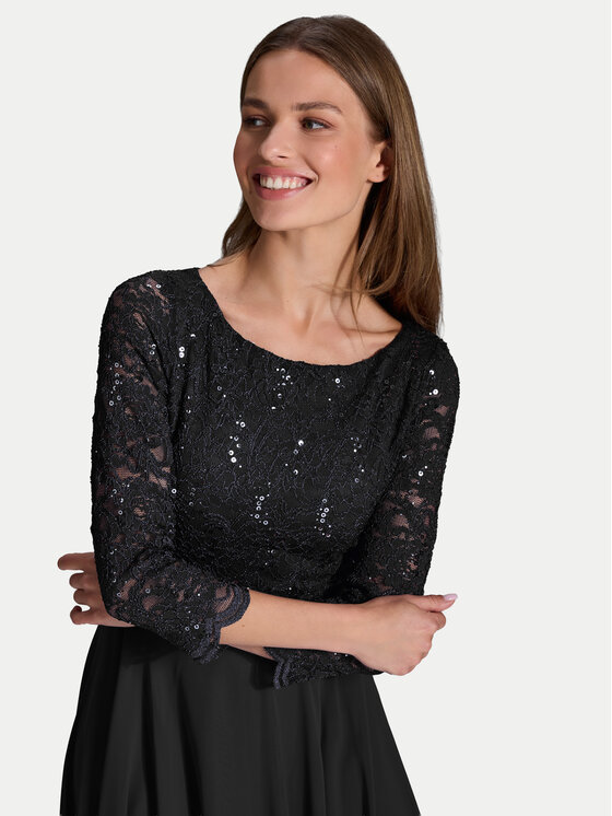 Swing Swing Kokteilinė suknelė 77761710 Juoda Regular Fit