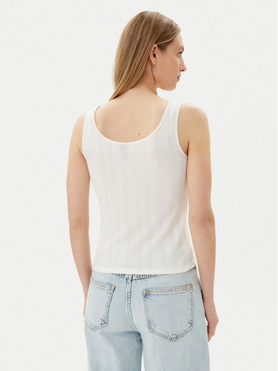 Pieces Pieces Top Fia 17155482 Biela Slim Fit