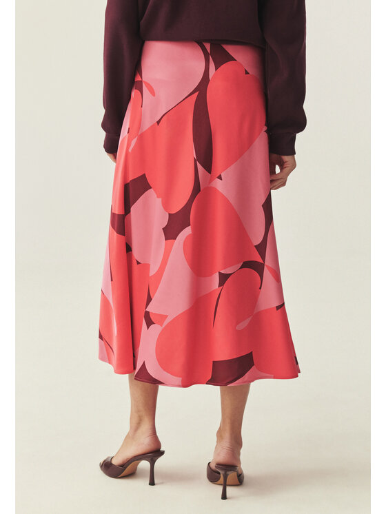 TATUUM TATUUM Spódnica maxi LILA Czerwony Close Fit