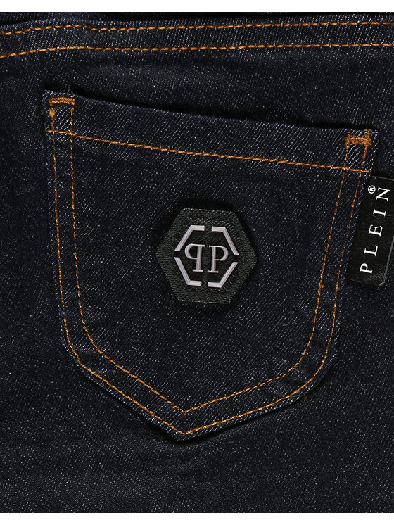 PHILIPP PLEIN PHILIPP PLEIN Džegínsy 10975 Modrá Comfort Fit