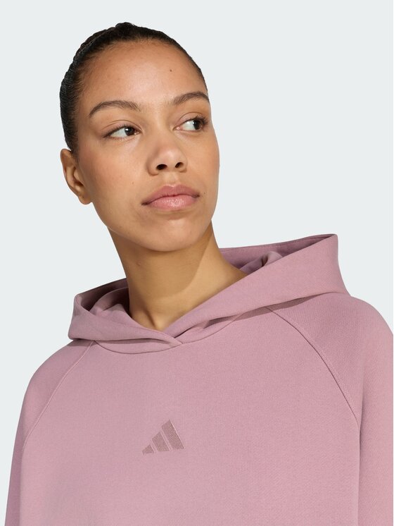 adidas adidas Bluza 164811 Czerwony ciemny Loose Fit