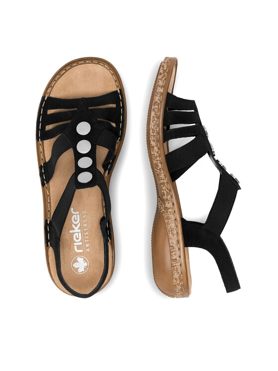 Rieker Rieker Sandalen 62831-00 Schwarz