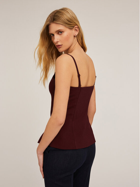 Motivi Motivi Top D702Q000417N036 Bordeaux Regular Fit