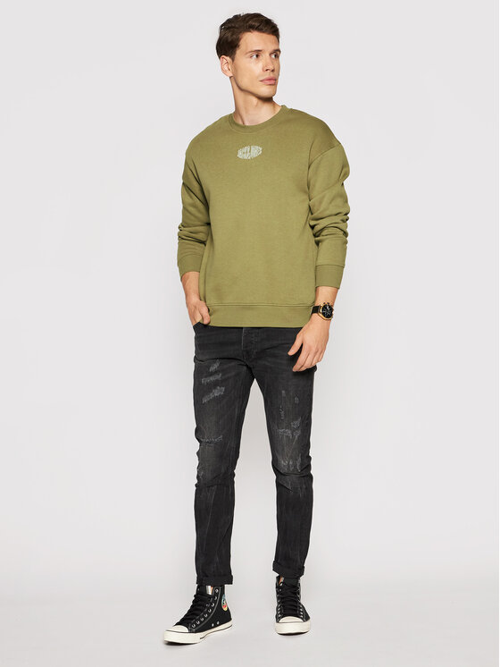 Felpa World 12194083 Verde Relaxed Fit