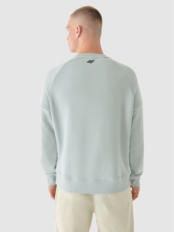 4F 4F Felpa 4FWAW24TSWSM1255-25S Grigio Regular Fit
