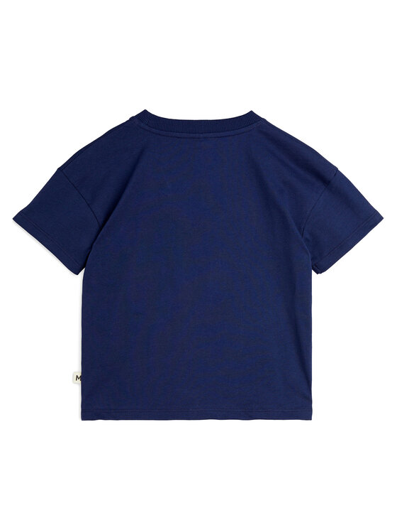 MINI RODINI MINI RODINI T-Shirt Bow 2512012860 Σκούρο μπλε Regular Fit