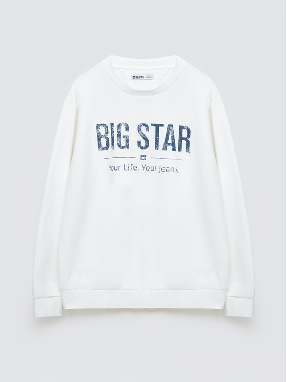 BIG STAR BIG STAR Bluza SETOR Biały Basic Fit