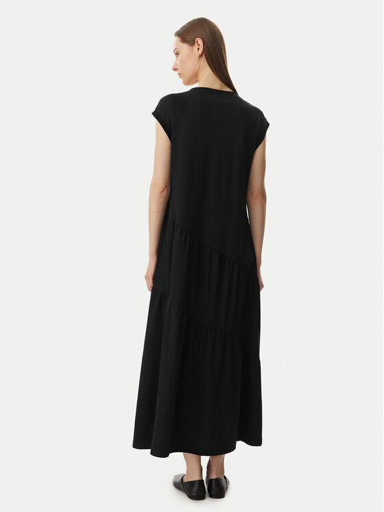Liu Jo Sport Liu Jo Sport Kleid für den Alltag TA6237 J3855 Schwarz Relaxed Fit
