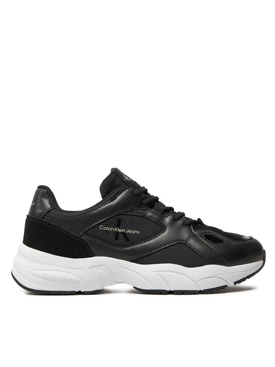 Calvin Klein Jeans Sneakers Retro Tennis Low Lace Mix Ml YW0YW01528 Noir Modivo