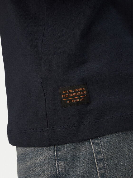 Aeronautica Militare Aeronautica Militare Tricou 261TS2535UJ00641 Bleumarin Regular Fit