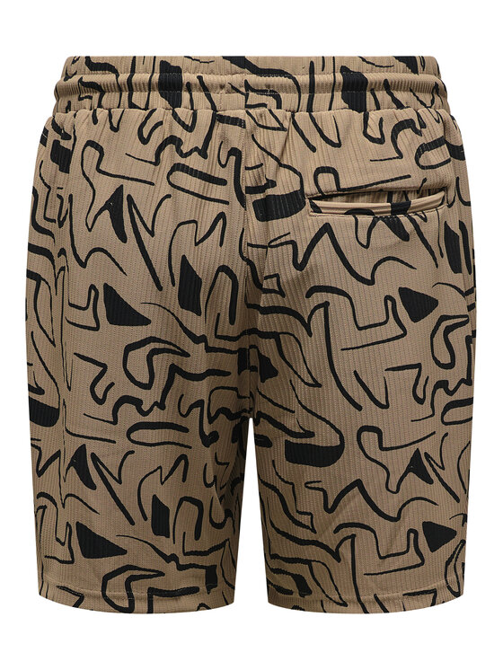 Only & Sons Only & Sons Bavlnené šortky Tel 22033513 Béžová Regular Fit