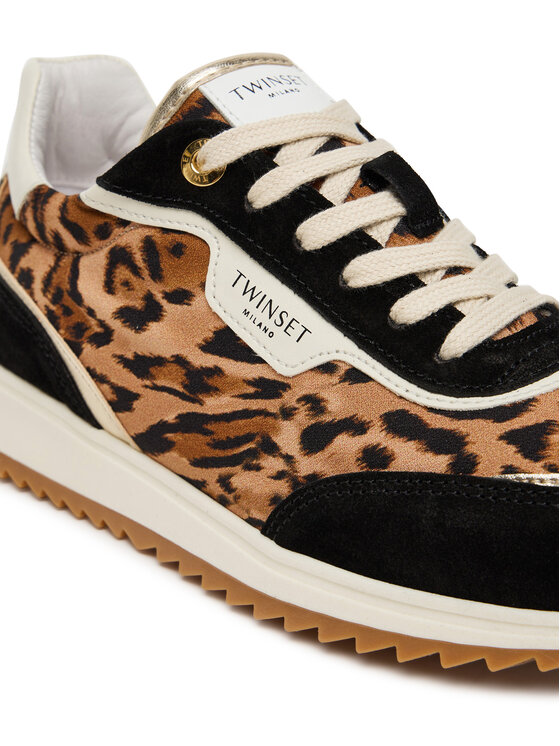 TWINSET TWINSET Sneakersy 252TCP028 Hnědá