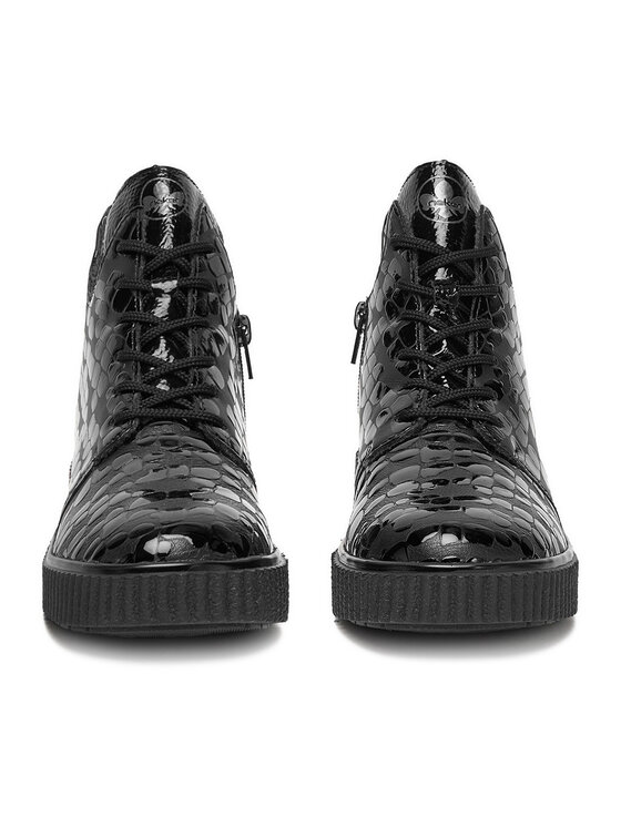 Rieker Rieker Schnürschuhe Y4301-00 Schwarz
