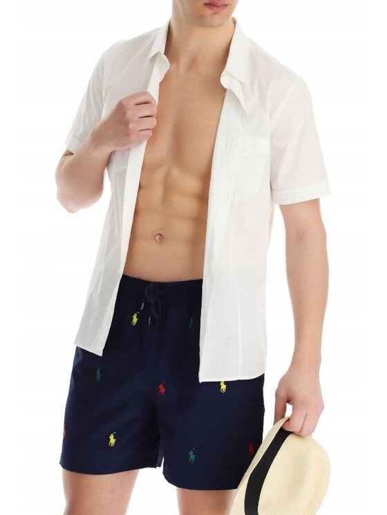 Polo Ralph Lauren Polo Ralph Lauren Kąpielówki SZORTY KĄPIELOWE TRAVELER Granatowy Regular Fit