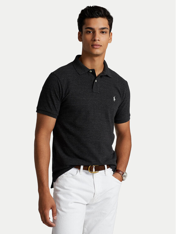 Polo Ralph Lauren Polokošeľa 710680784011 Čierna Custom Slim Fit