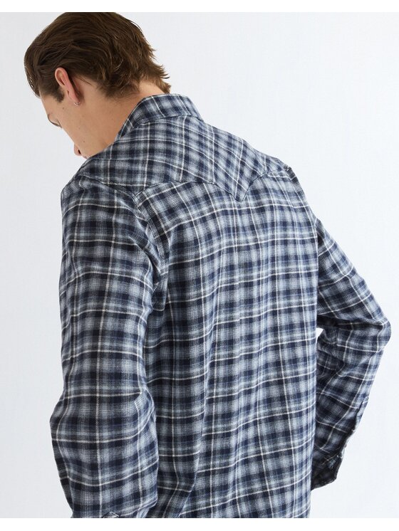Wrangler Wrangler Koszula WESTERN SHIRT Niebieski Regular Fit