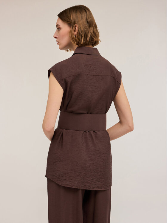 Motivi Motivi Camicia 5396W000454N022 Marrone Regular Fit