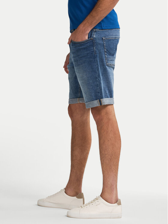 Petrol Industries Petrol Industries Pantaloni scurți de blugi M-1050-SHO002 Albastru Regular Fit