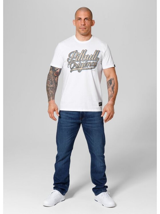 PITBULL PITBULL T-Shirt Koszulka Biały Regular Fit