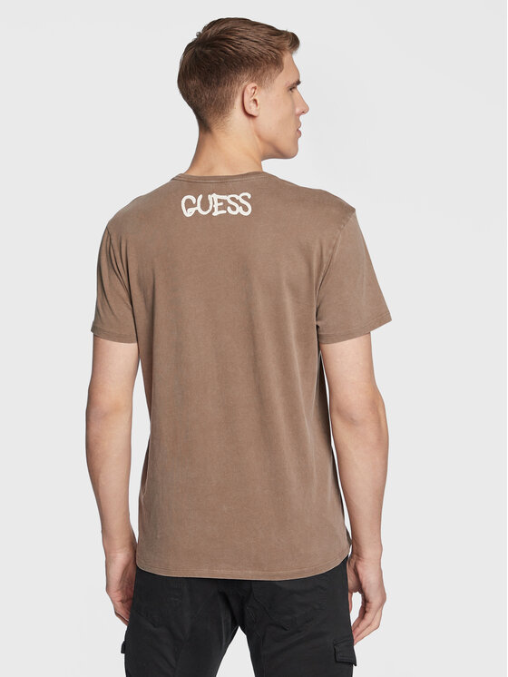Guess Guess Majica Queen M3RI1U KBDL0 Rjava Regular Fit
