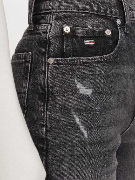 Tommy Jeans Tommy Jeans Traperice DW0DW19620 Crna Mom Fit