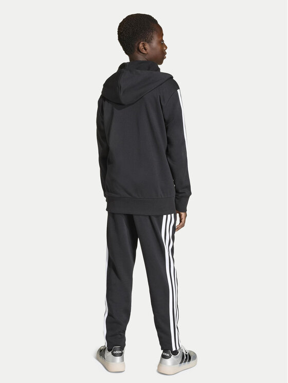 adidas adidas Tepláková súprava Seasonal Essentials Tiberio 3 Stripes French Terry KC6415 Čierna Regular Fit
