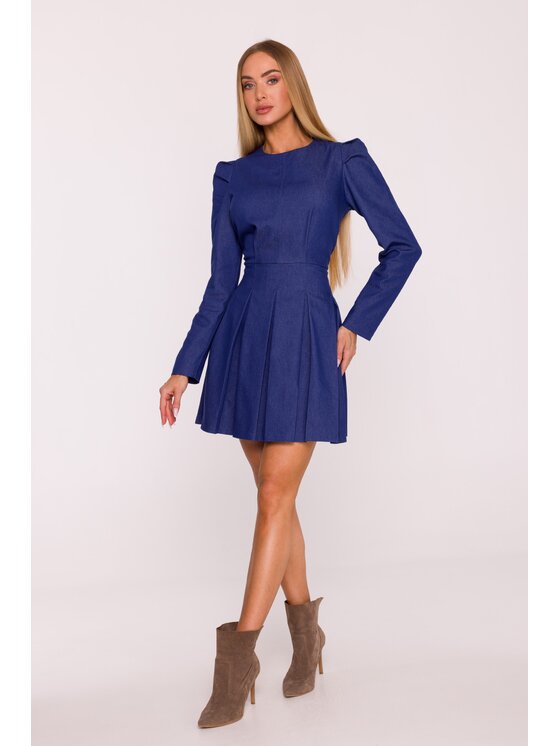 Made of Emotion Made of Emotion Sukienka wieczorowa M884 Niebieski Modern Fit