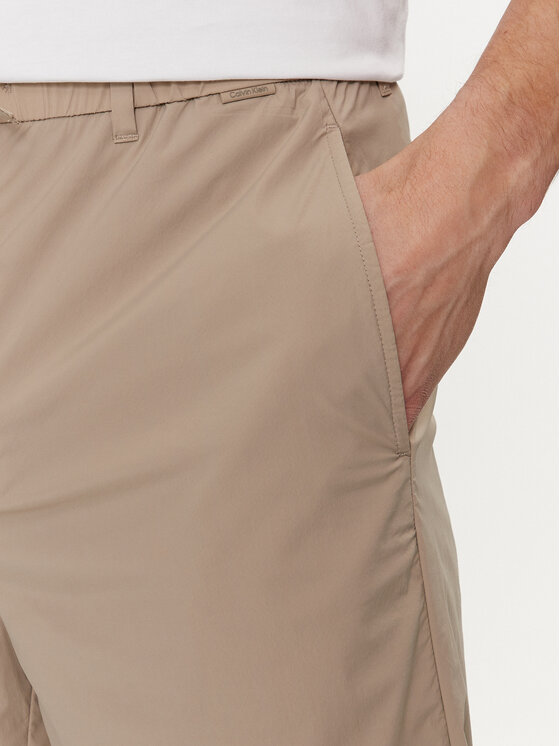 Calvin Klein Calvin Klein Σορτς υφασμάτινο K10K112836 Μπεζ Straight Fit