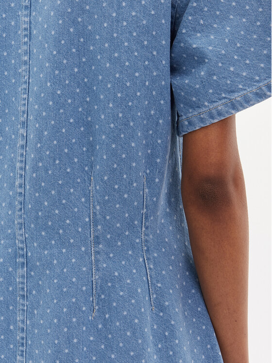 Custommade Custommade Sukienka jeansowa Jamilah Dots 999449457 Niebieski Regular Fit
