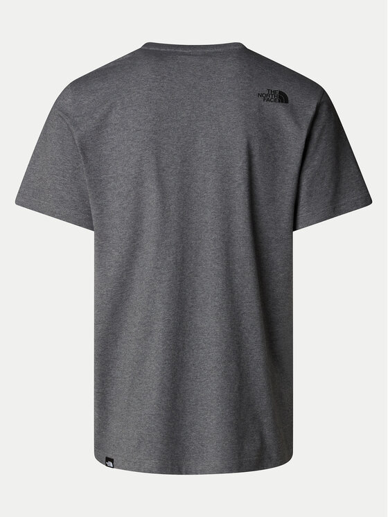The North Face The North Face T-Shirt Easy NF0A8A6C Szary Regular Fit