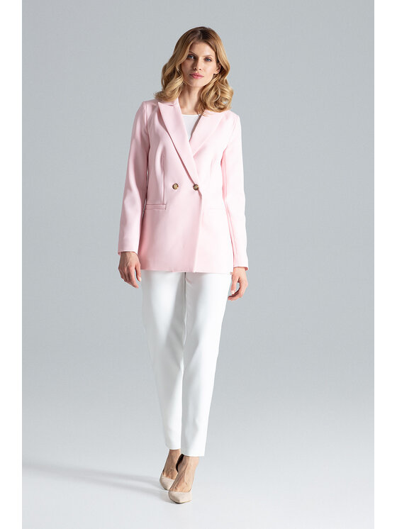 FIGL FIGL Marynarka M642 Różowy Regular Fit