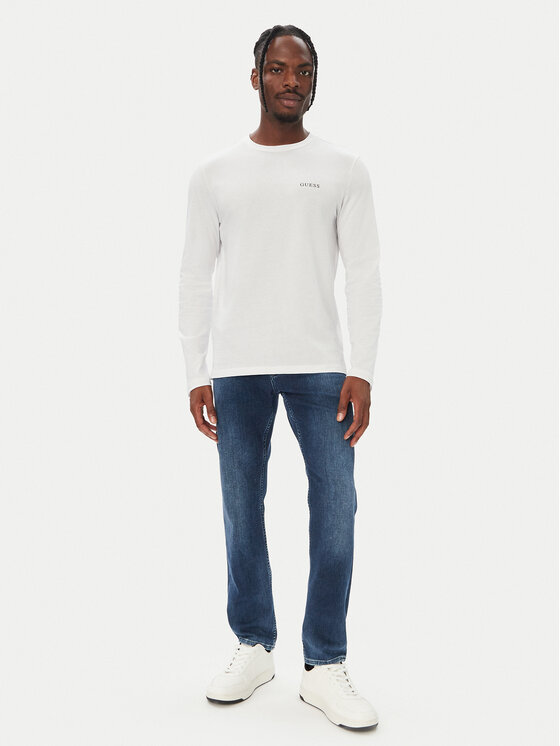 Guess Guess Souprava triček s dlouhým rukávem U6BG04 K5370 Bílá Regular Fit