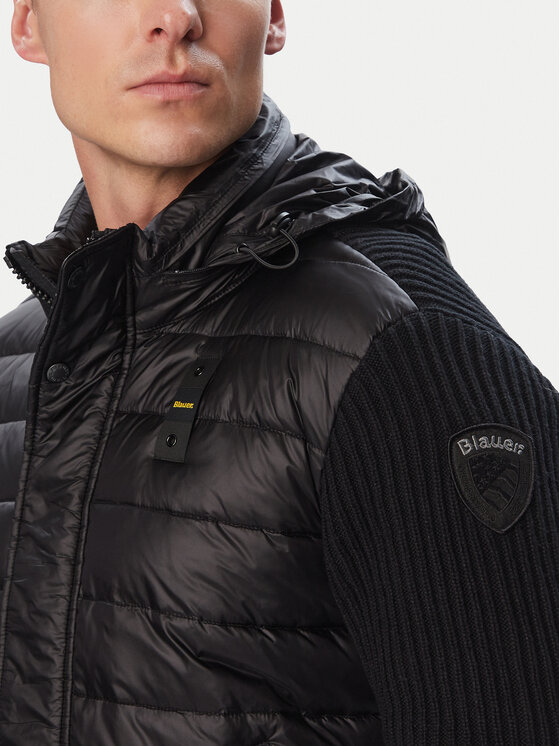 Blauer Blauer Prehodna jakna Leverett 26WBLUC02008 Črna Regular Fit