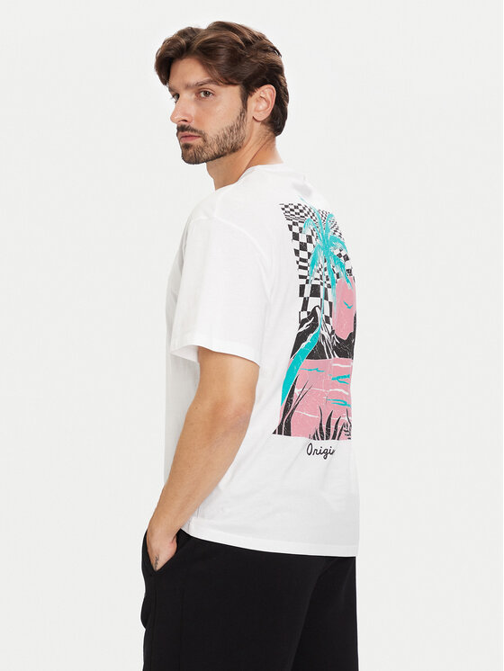 Jack & Jones Jack & Jones T-särk Bradley 12264414 Valge Relaxed Fit