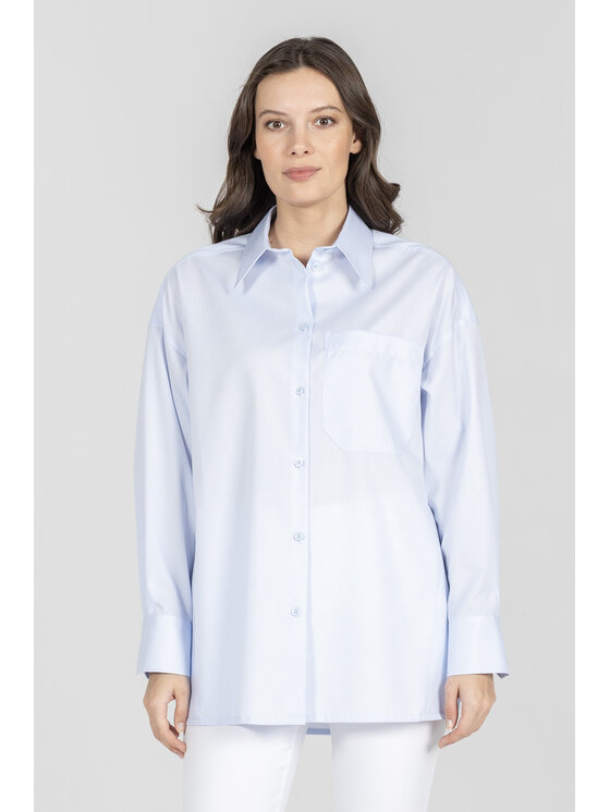 Deni Cler Milano Deni Cler Milano Koszula W-DC-1439-F2-E2-51-1 Niebieski Regular Fit